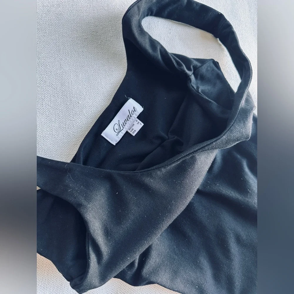 LUVALOT ‘Little Black Dress’ Scoop-Neck Midi Bodycon Dress | Women’s 2  NWOT - Picture 7 of 8